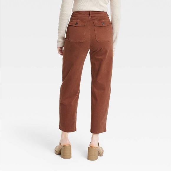 Women's High-Rise Barrel Leg Pants - Universal Thread in short - Picture 2 of 3